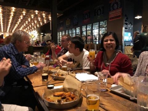 Partying with friends from the Engelhardt Lab